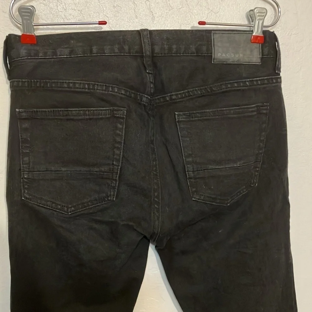 PacSun black cotton denim jeans 30 X 32 slim fit
